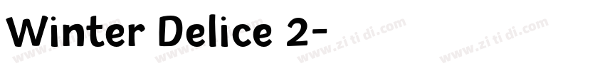 Winter Delice 2字体转换